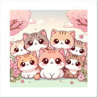 Kawaii Cats Posters and Art